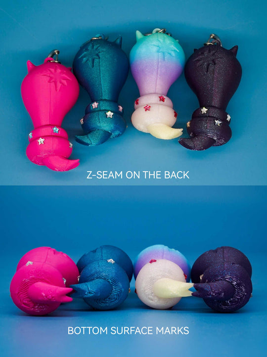 Cat Snake necklace earring and bag charm with diamond star accents in surrealist design